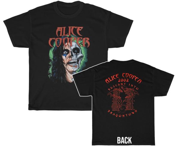 Alice Cooper 2002 Descent Into Dragontown Tour Shirt