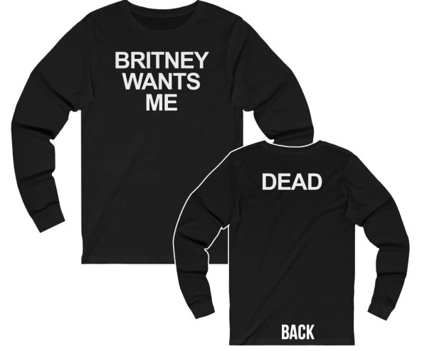 Alice Cooper Britney Wants Me Dead Long Sleeved Shirt