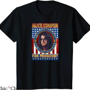Alice Cooper T-shirt Alice Cooper For President American