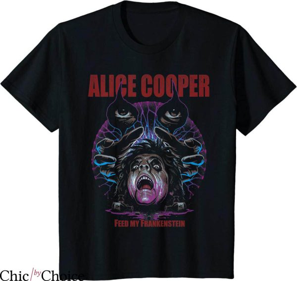 Alice Cooper T-shirt Feed My Frankenstein Shock Rock Retro