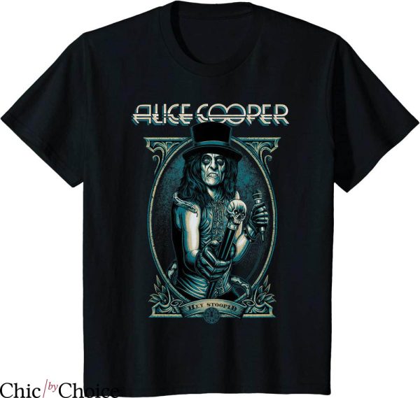 Alice Cooper T-shirt Hey Stoopid Portrait Blue Shock Rock