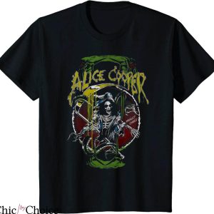 Alice Cooper T-shirt Reaper Raise The Dead Variant Best Rock