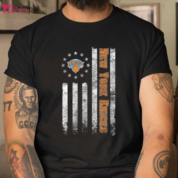 American Flag Basketball Sports New York Knicks T-Shirt – Best gifts your whole family