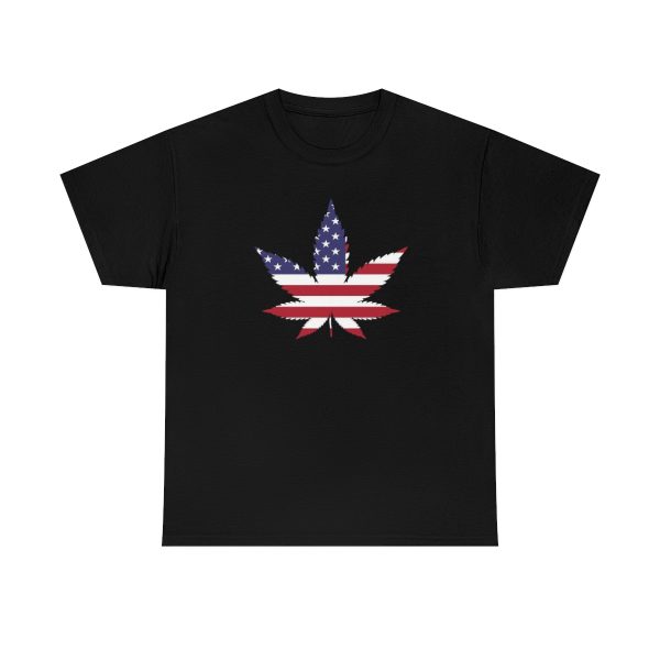 American Flag Marijuana Pot Leaf Stoner Shirt