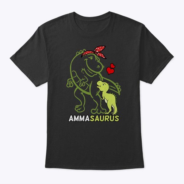 Ammasaurus Amma Tyrannosaurus Dinosaur Baby Mother’s Day T-Shirt