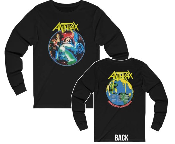 Anthrax 1986 Spreading The Disease Long Sleeved Tour Shirt