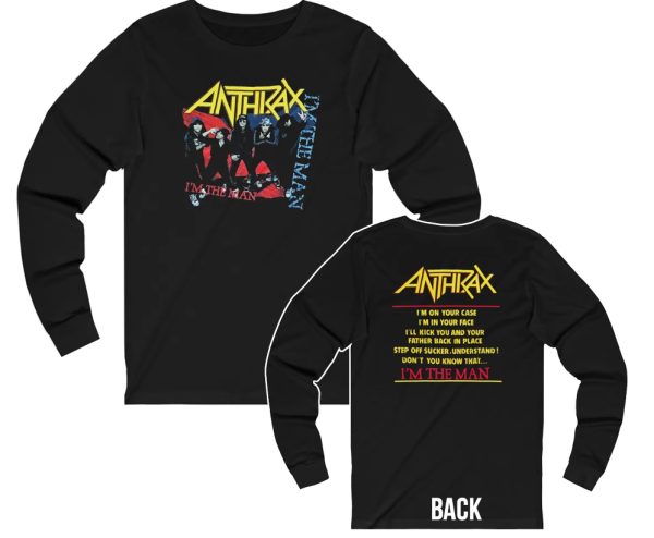 Anthrax 1987 I’m The Man Long Sleeved Tour Shirt