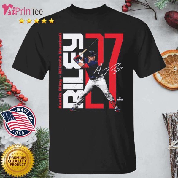 Austin Riley Atlanta Braves Baseball Signature T-Shirt – Best gifts your whole family