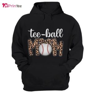 Ball Mom Mother’s Day Gift Teeball Mom Leopard Funny T-Shirt – Best gifts your whole family