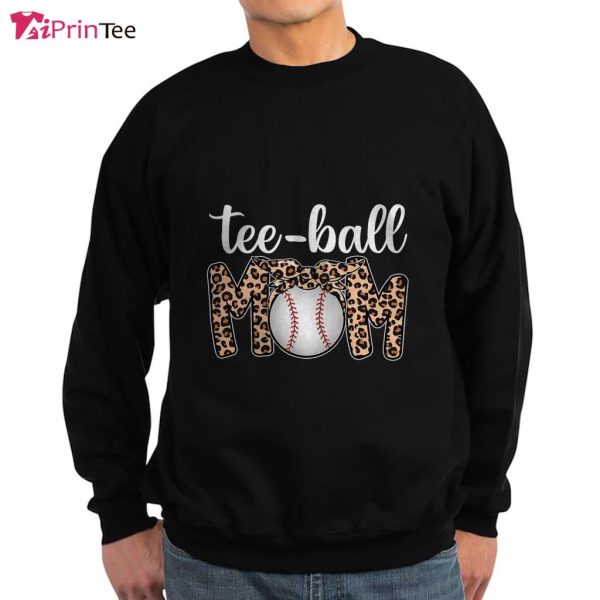 Ball Mom Mother’s Day Gift Teeball Mom Leopard Funny T-Shirt – Best gifts your whole family