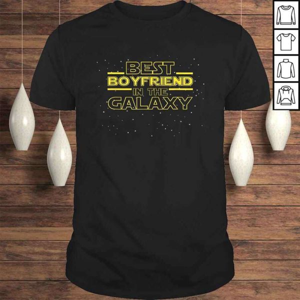 Best Boyfriend in Galaxy Birthday Gift for Boyfriend T-Shirt – Best gifts your whole family