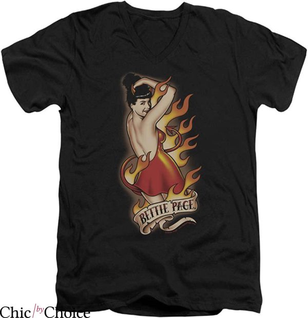 Betty Paige T-shirt Bettie Page Sexy Demon Girls Vintage