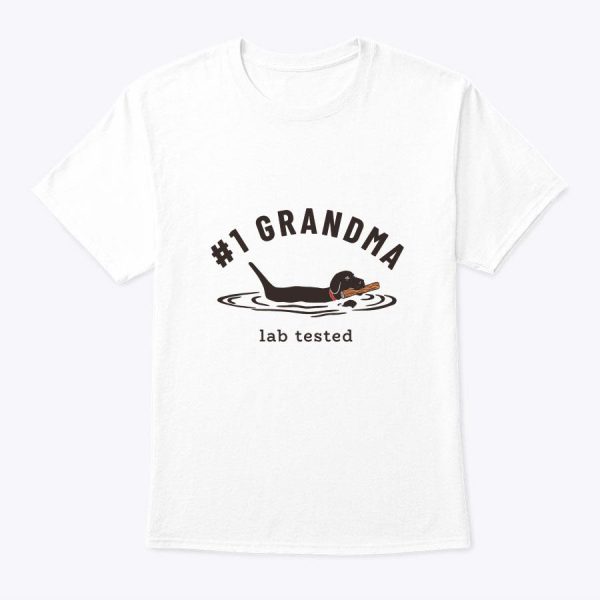 Black Lab 1 Grandma – Labrador Retriever Owner Mother’s Day T-Shirt