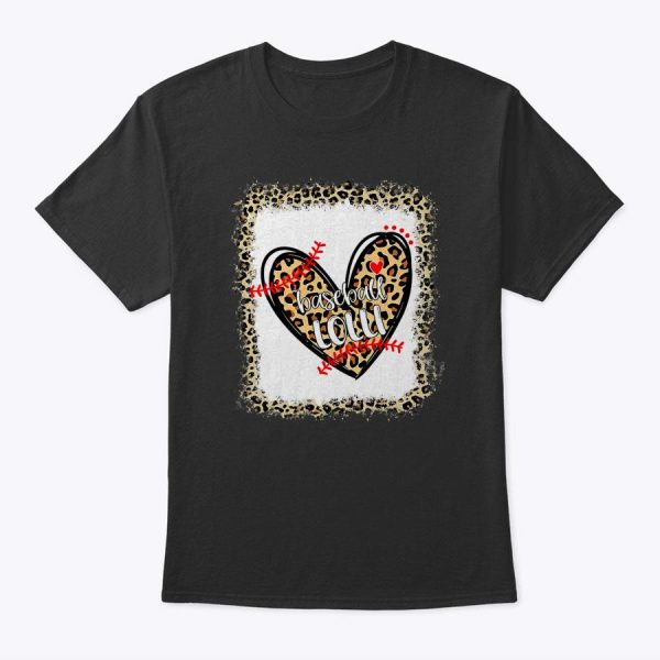 Bleached Leopard Heart Baseball Lolli T-Shirt