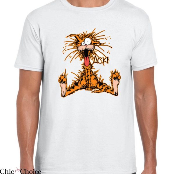 Bloom County T-shirt Bill The Cat Humorously Cat Said Ack