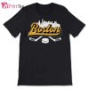 Boston Hockey Downtown City Skyline T-Shirt – Best gifts your whole family