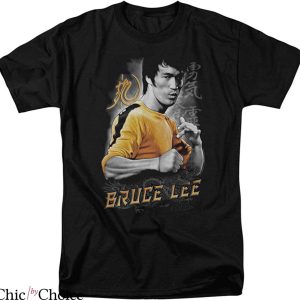 Bruce Lee T-Shirt Legend Yellow Dragon Top Martial Artist