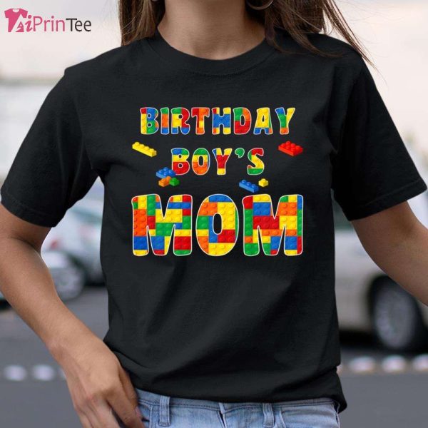 Building Block Mom Of Birthday Boy T-Shirt – Best gifts your whole family