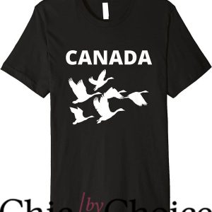 Canada Goose T-Shirt Canada Geese Goose Birds Premium Tee