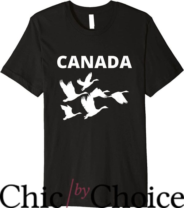 Canada Goose T-Shirt Canada Geese Goose Birds Premium Tee