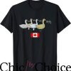 Canada Goose T-Shirt Goose Eh With Canadian Flag Trending
