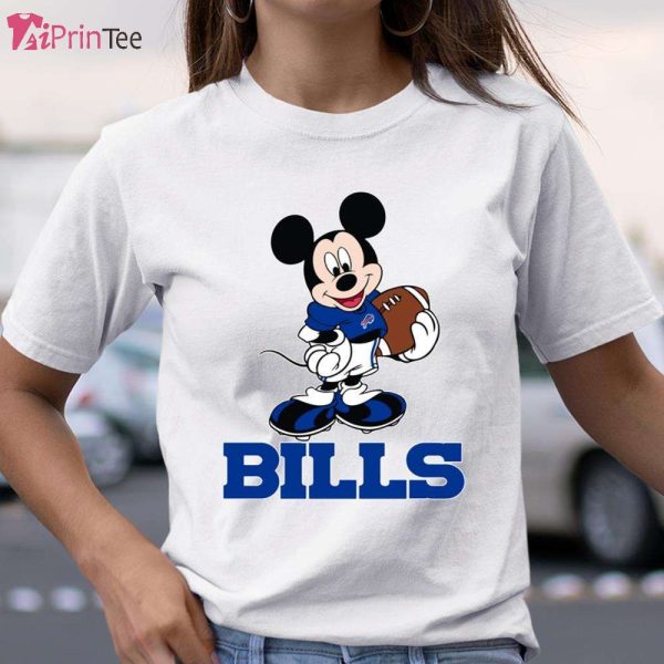 Cheerful Mickey Mouse Football Buffalo Bills T-Shirt – Best gifts your whole family