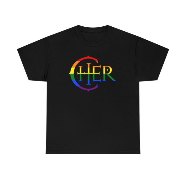 Cher Logo Pride Flag Shirt