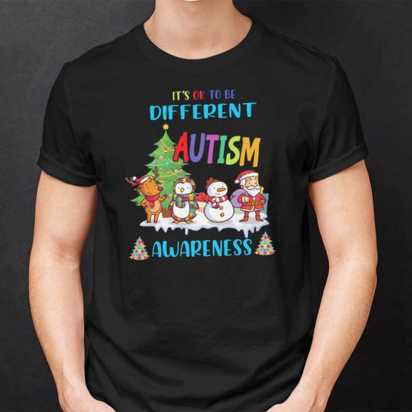 Christmas Autism Shirts Autism It’s Ok To Be Different