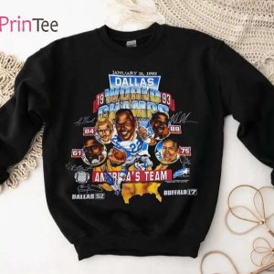 Dallas Football Vintage 1993 Champions T-Shirt – Best gifts your whole family