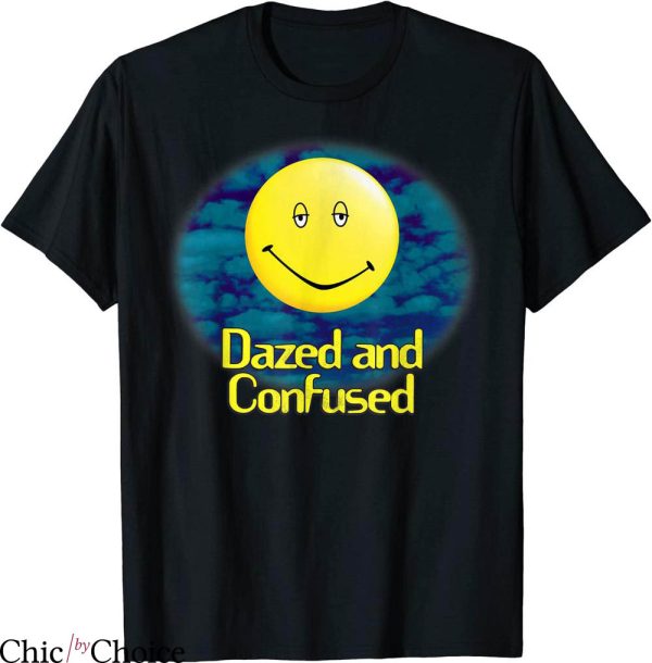 Dazed And Confused T-shirt Funny Yellow Smiley Haze Logo