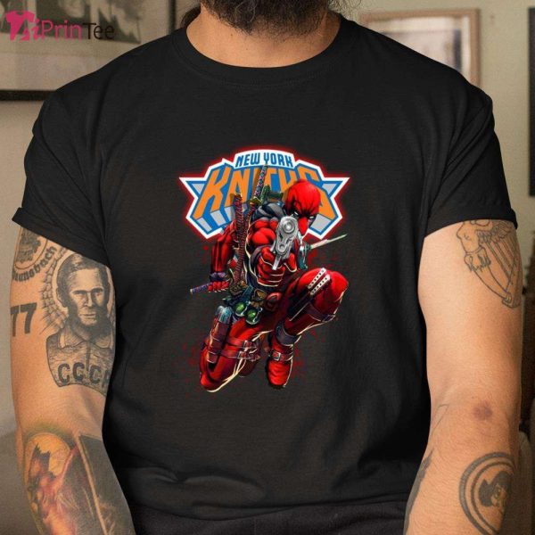 Deadpool Marvel Comics Basketball New York Knicks T-Shirt – Best gifts your whole family