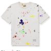 Dept De La Galerie T-Shirt Rag Appliqued Distressed Paint