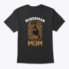 Doberman Mom Dog Lover Owner Dobie Mom Leopard Cheetah Print T-Shirt
