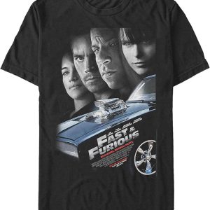 Fast And Furious T-shirt Character Movie Poster Dom Toretto