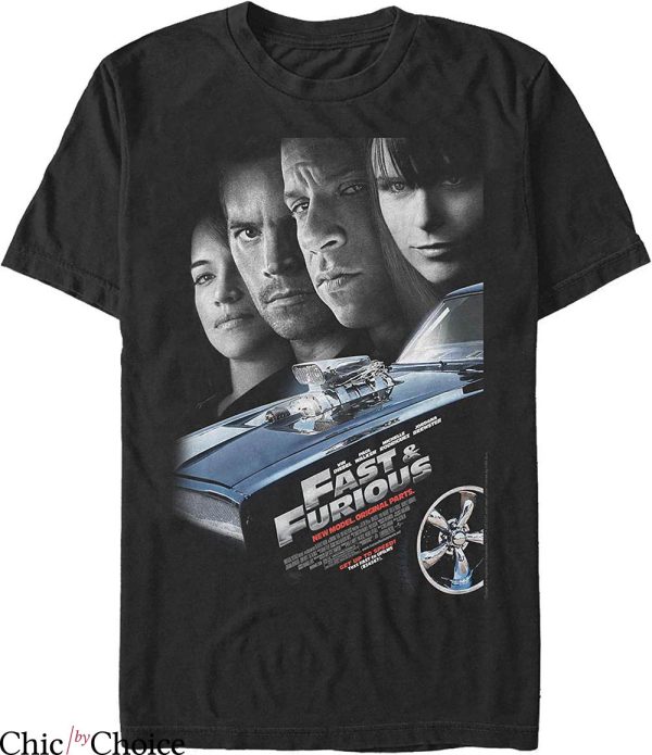 Fast And Furious T-shirt Character Movie Poster Dom Toretto