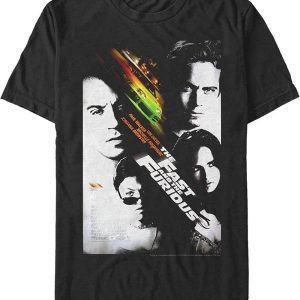 Fast And Furious T-shirt Classic Movie Poster Dom Toretto