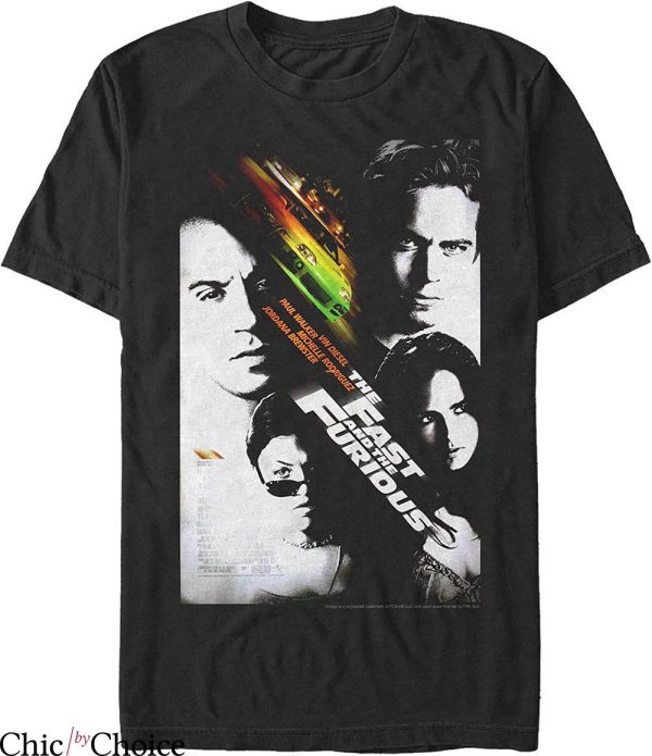 Fast And Furious T-shirt Classic Movie Poster Dom Toretto