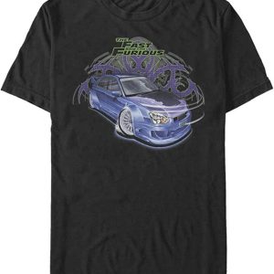 Fast And Furious T-shirt Cool Racing Car Racer Movie Logo