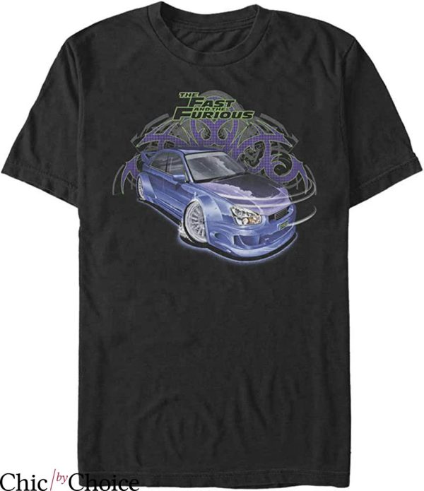 Fast And Furious T-shirt Cool Racing Car Racer Movie Logo