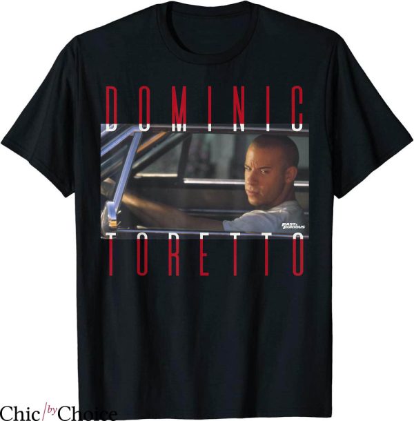 Fast And Furious T-shirt Dominic Toretto Photo Word Stack