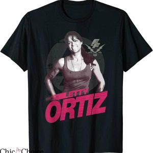 Fast And Furious T-shirt Letty Ortiz Smiling Portrait Logo