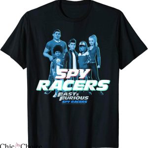 Fast And Furious T-shirt Spy Racers Blue Group Logo Racing