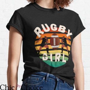 Front Row Rugby T-shirt Funny Rugby Girl Vintage Rugby Lover
