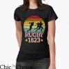 Front Row Rugby T-shirt Rugby Lover 1823 Retro Never Give Up