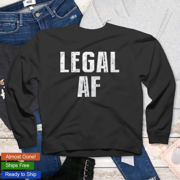 Funny 21St Birthday Gift Legal Af 21 Years Old Classic T-Shirt – Best gifts your whole family