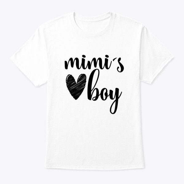 Funny Matching Mimi Boy For Grandma Whit Boy Mother’s Day T-Shirt