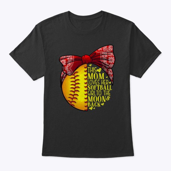 Funny Softball Gift Mom Women Pitcher Catcher Girls Lovers T-Shirt