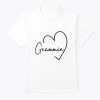 Grammie Heart For Women Grandma Christmas Mother’s Day T-Shirt