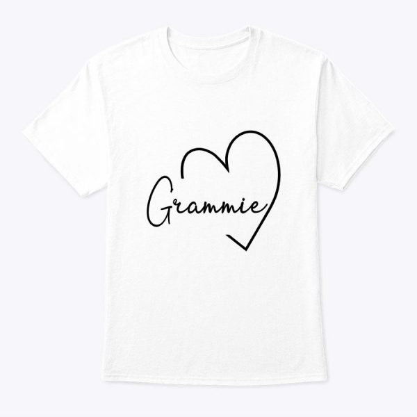 Grammie Heart For Women Grandma Christmas Mother’s Day T-Shirt