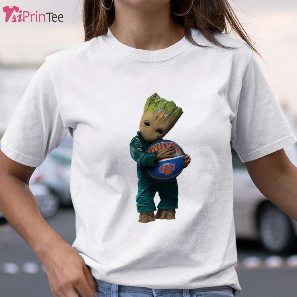 Groot Guardians Of The Galaxy Basketball Sports New York Knicks T-Shirt – Best gifts your whole family